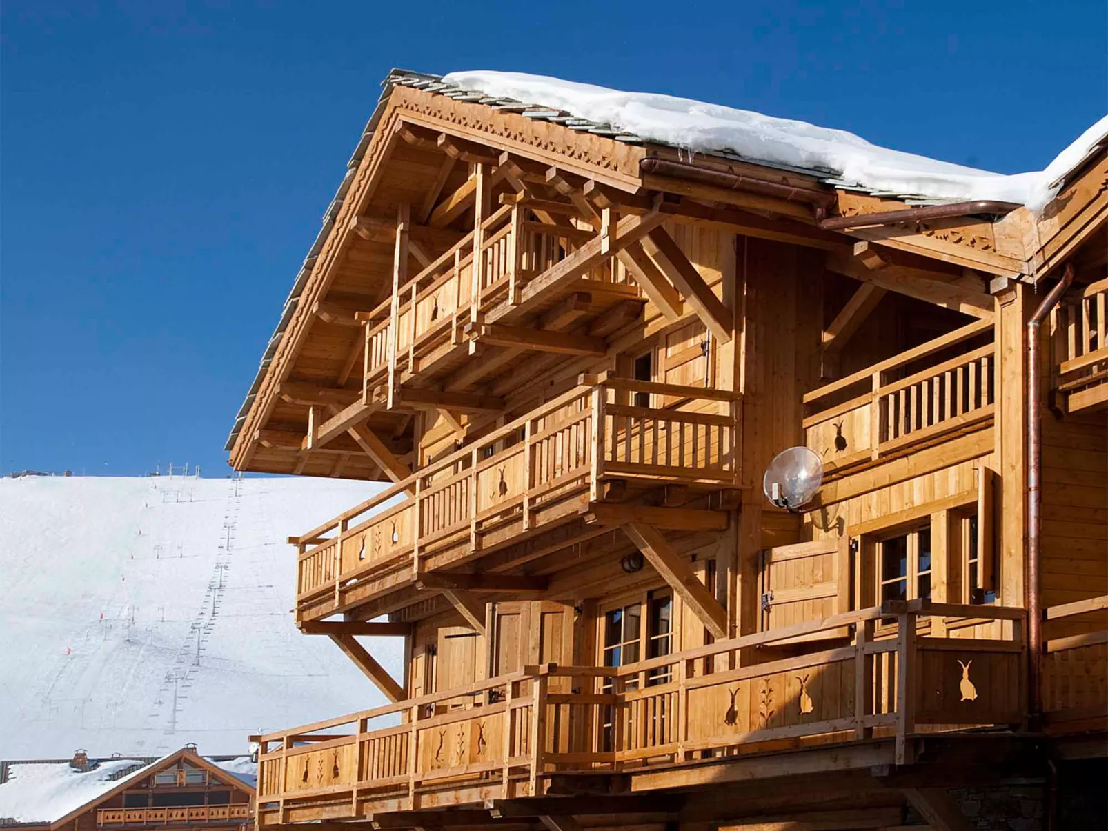 Chalet Lièvre Blanc - Buiten