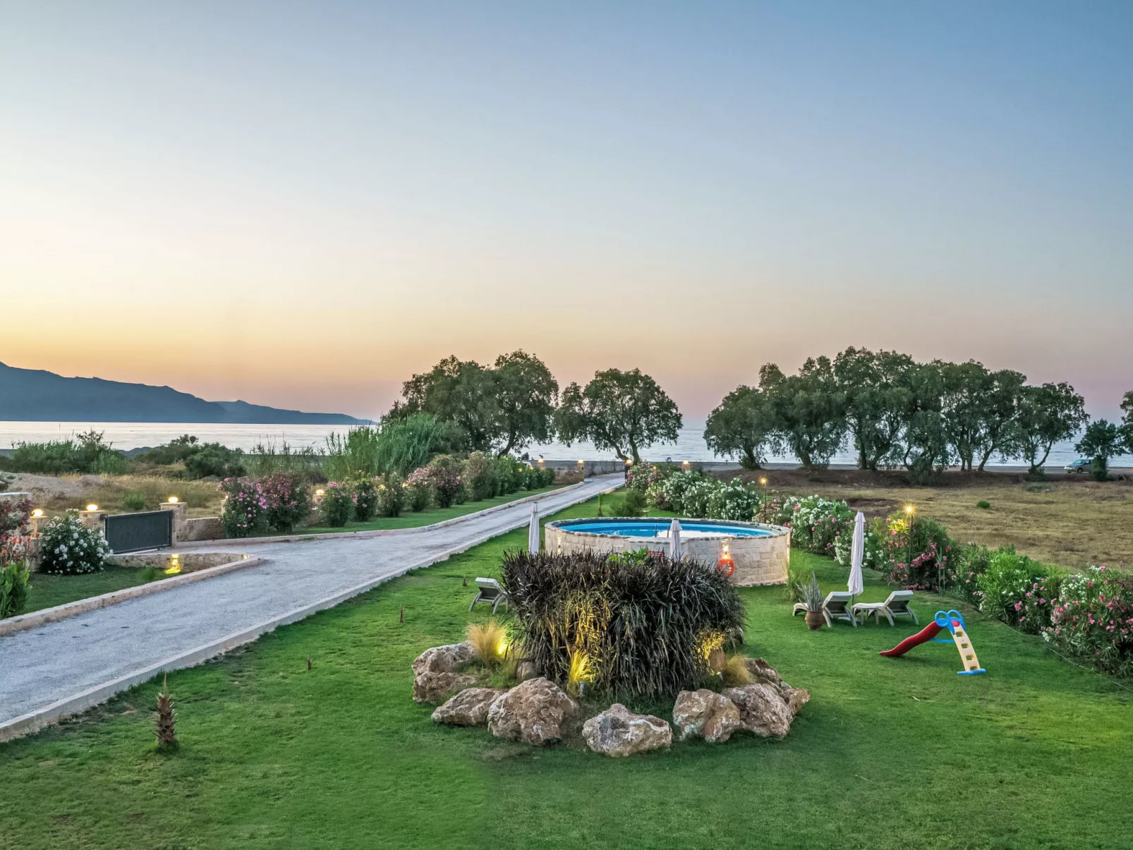 Neue Strandvilla SixStars in Chania, mit Sauna - Buiten