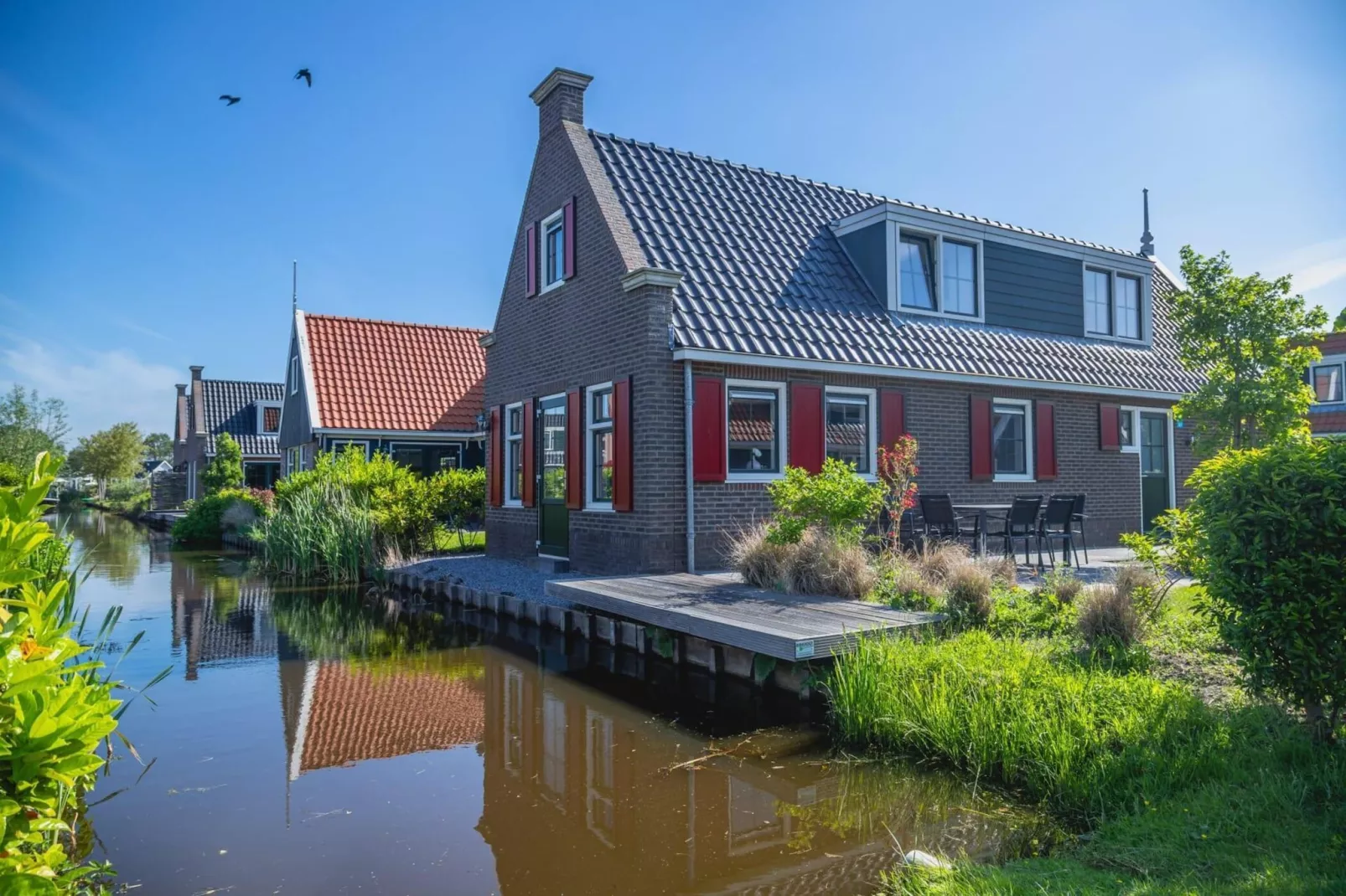 	Waterland  8 personen - Buitenkant zomer