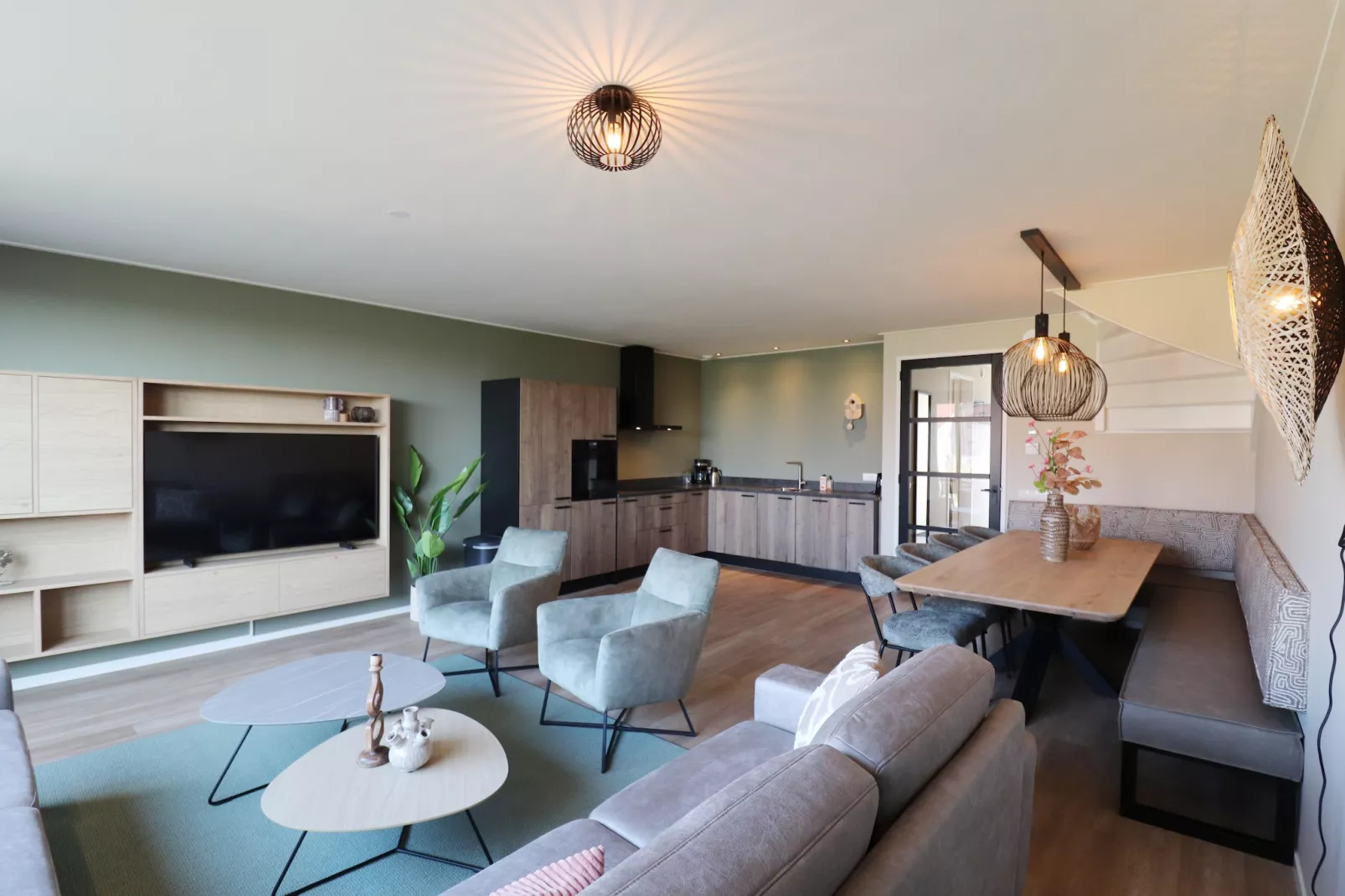 Moderne villa op het Friese platteland - Woonkamer