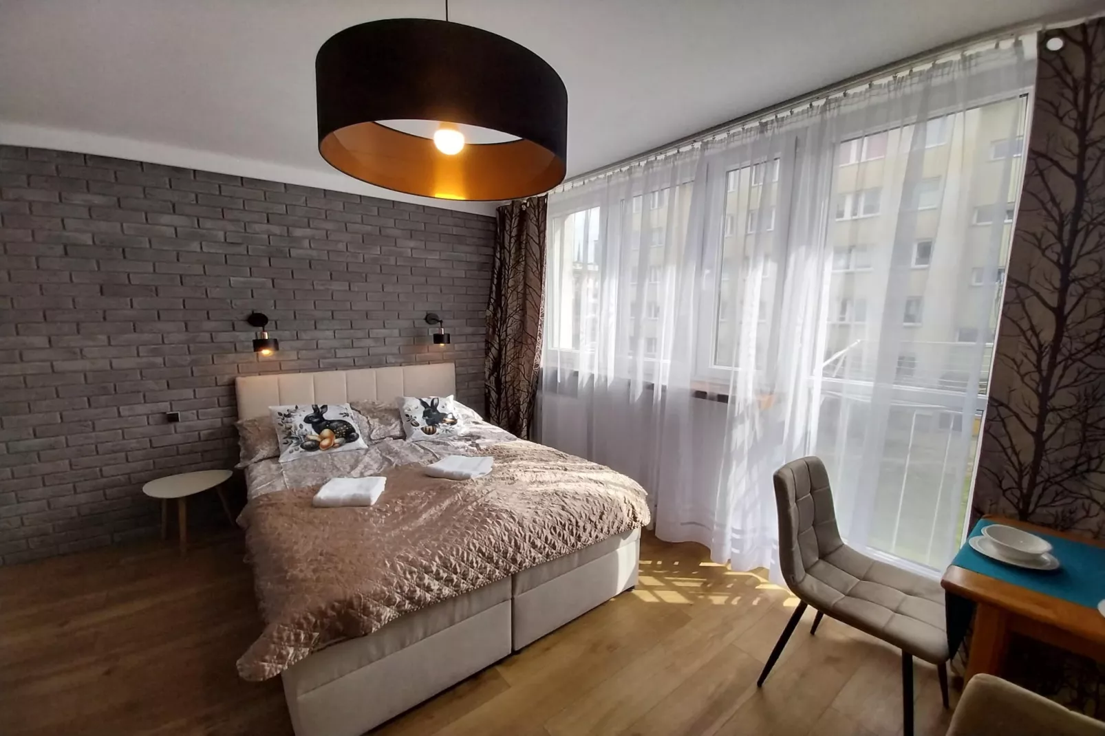 Apartament w Świnoujściu dla 2 osób Rybaki - Slaapkamer