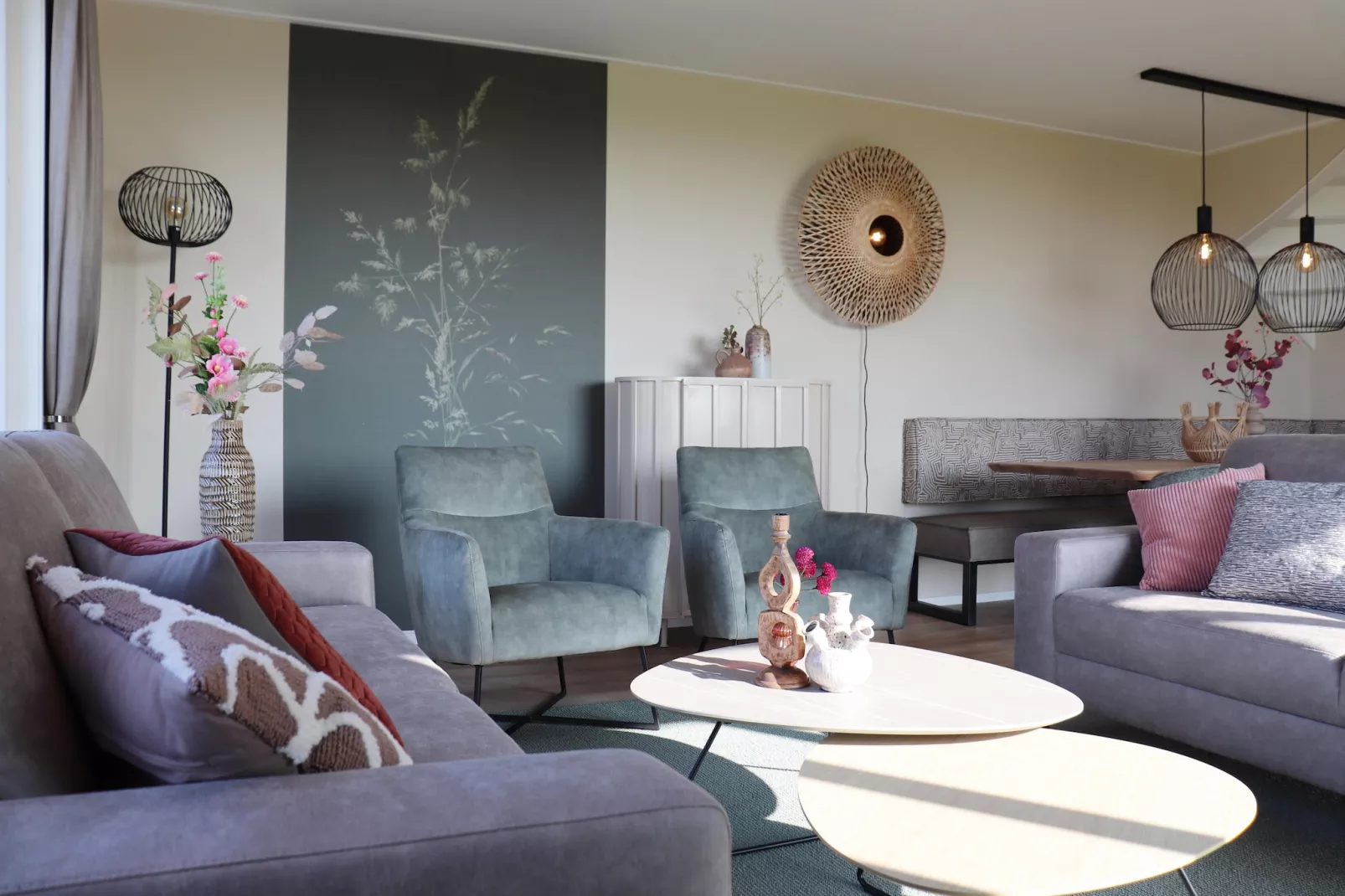 Moderne villa op het Friese platteland - Woonkamer