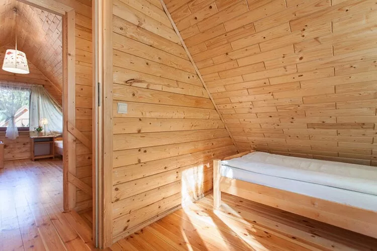 Drewniane domki wakacyjne Pobierowo-Slaapkamer