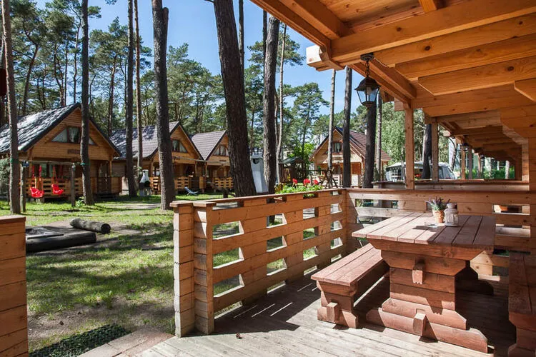 Drewniane domki wakacyjne Pobierowo-Terrasbalkon