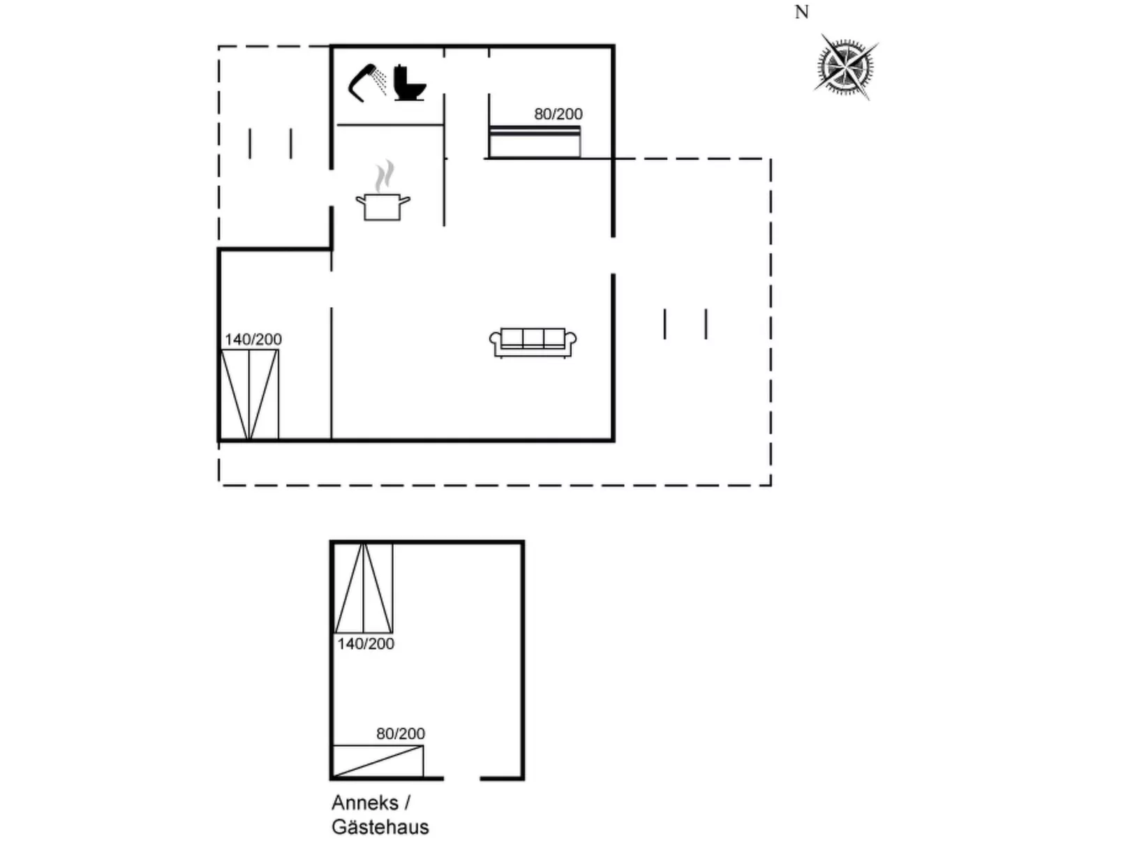 "Borghild" - 500m from the sea