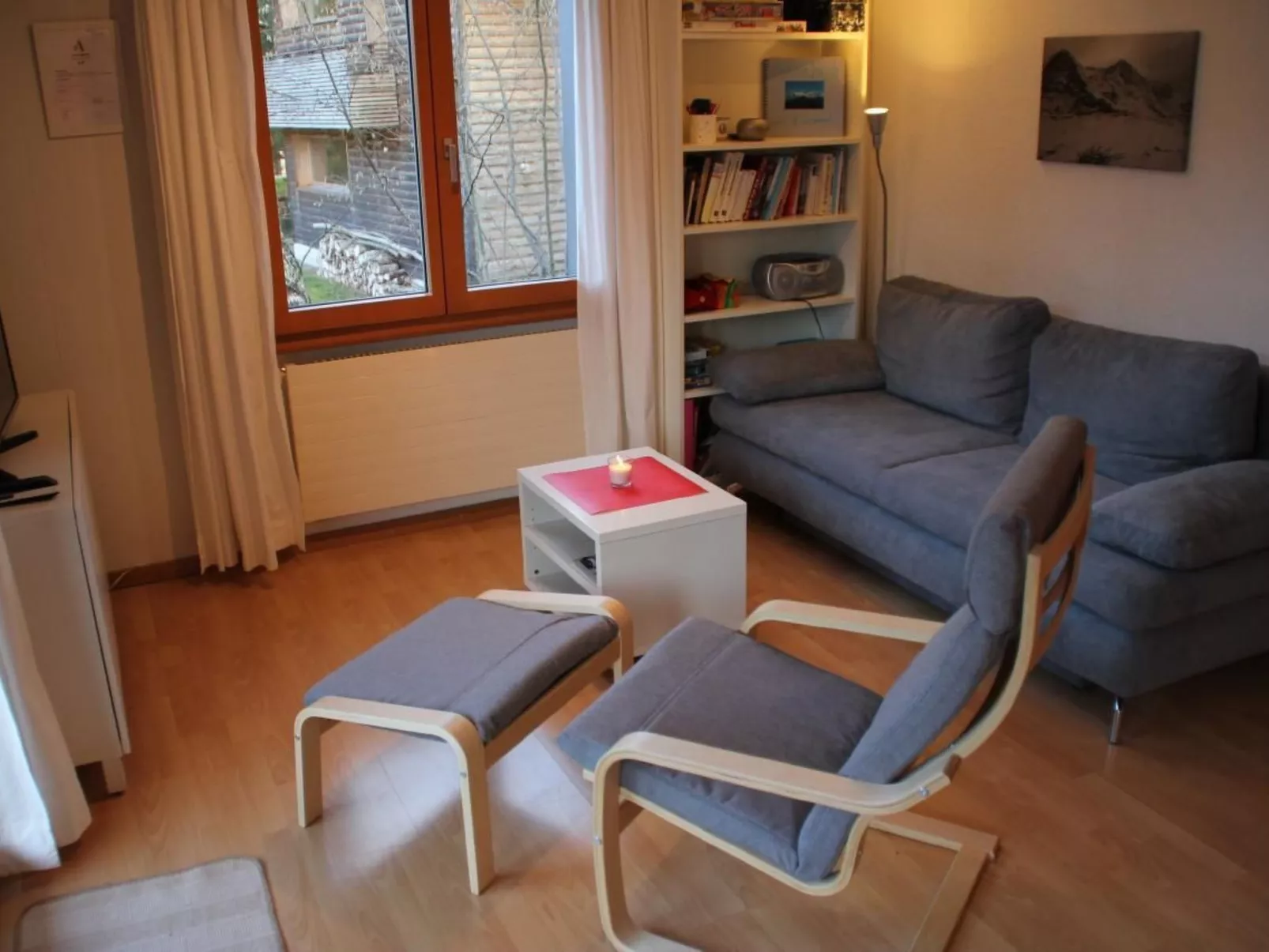 Ski-in/ Ski-out Nordostwand 4-Bett-Ferienwohnung - Binnen