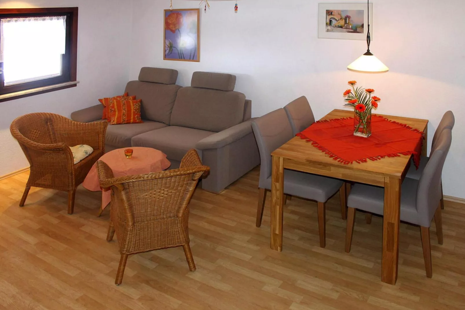 Ferienwohnung Läufer - Woonkamer