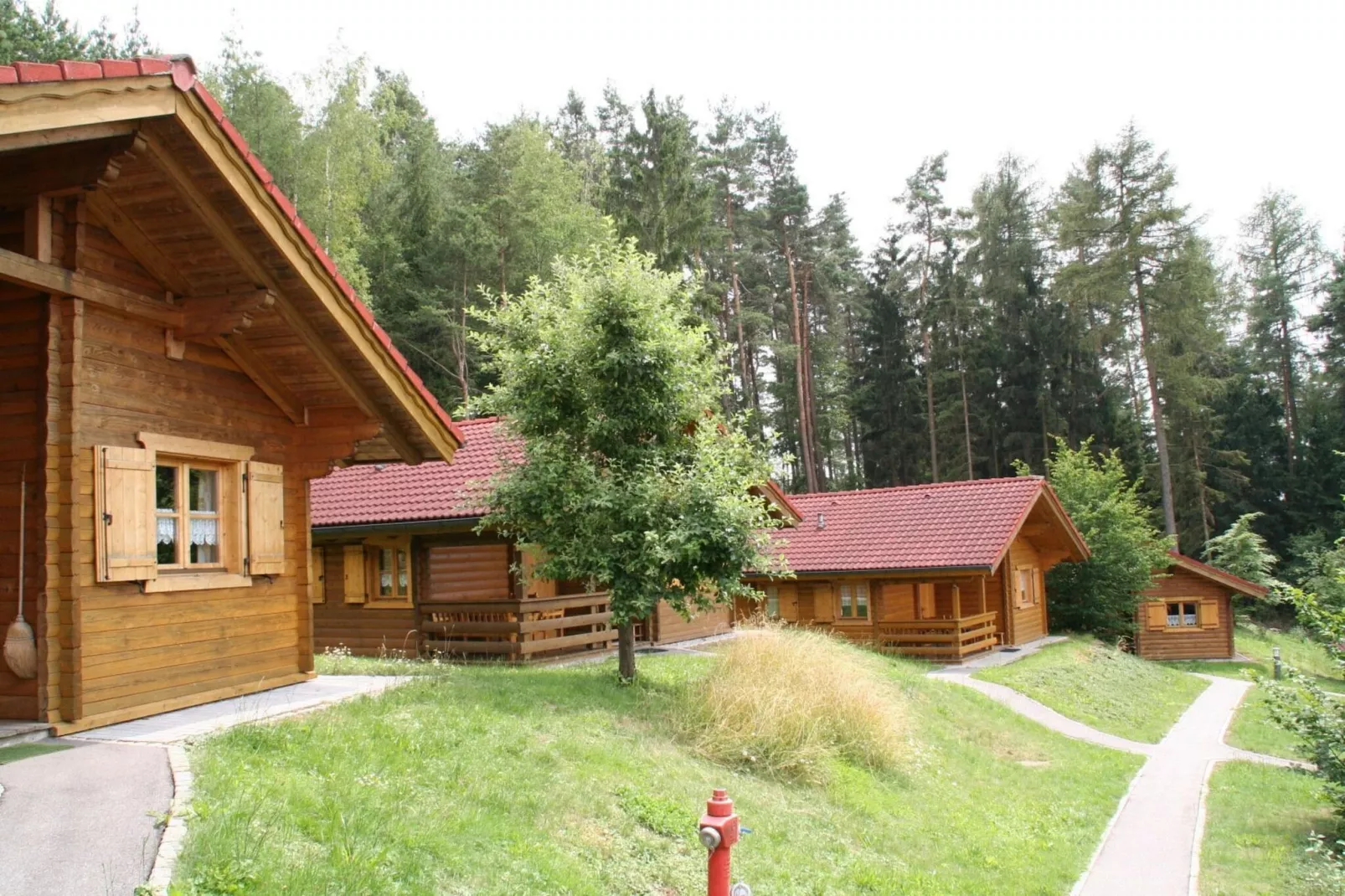 Blockhaus Stamsried-Typ A - Buitenkant zomer