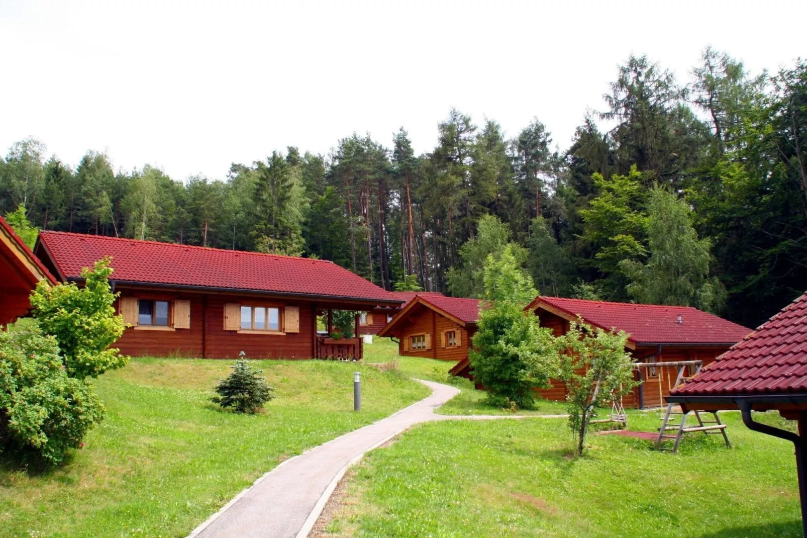Blockhaus Stamsried-Typ A - Buitenkant zomer