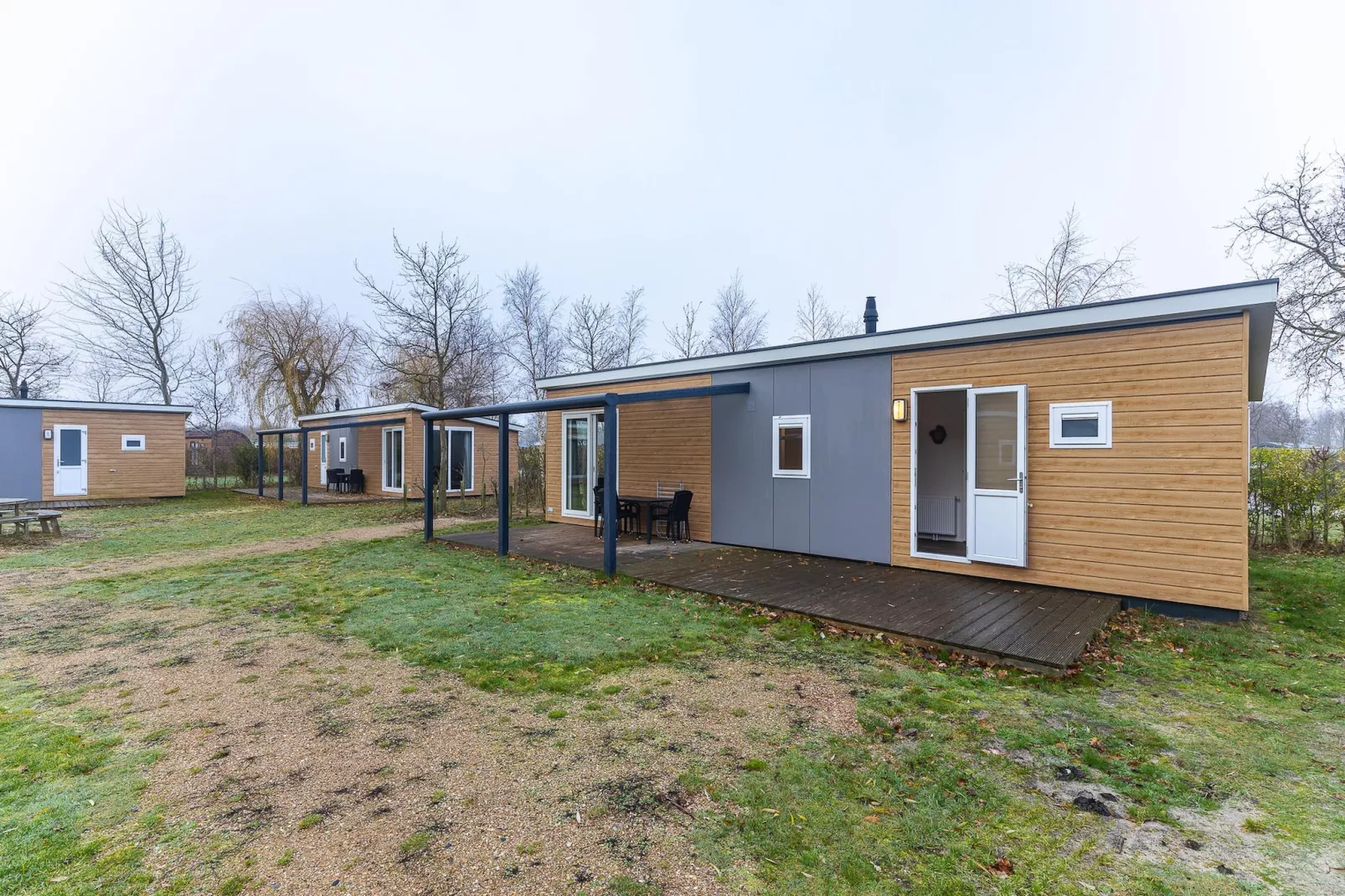 Duinhoeve Chalet Zeeland (huisdier toegestaan) - Buitenkant zomer