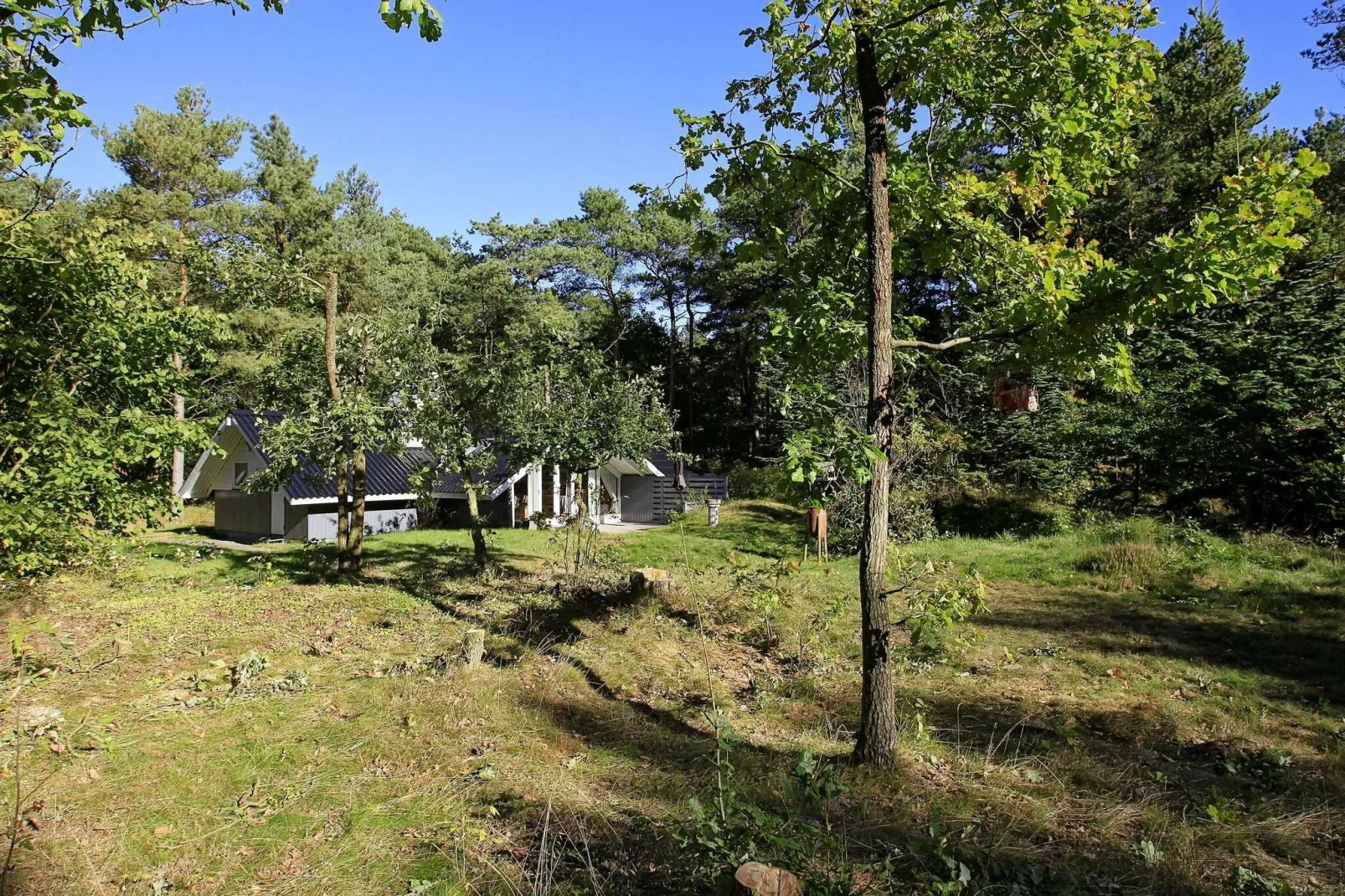 Rustig gelegen vakantiehuis in Hals met terras-Uitzicht
