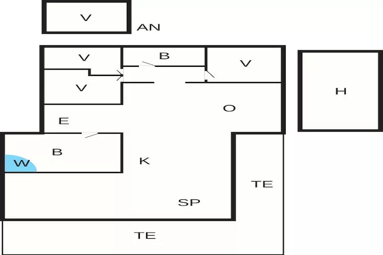 5 sterren vakantie huis in Løkken - Plattegrond