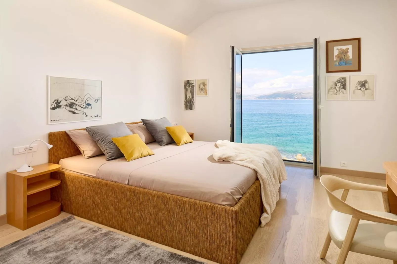 Luxury Seafront Villa Casa Familija Brac with Pool - Slaapkamer