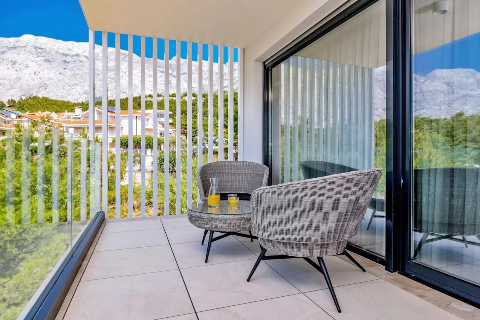 Luxury Villa Delight II – Promajna, Heated Pool - Terrasbalkon