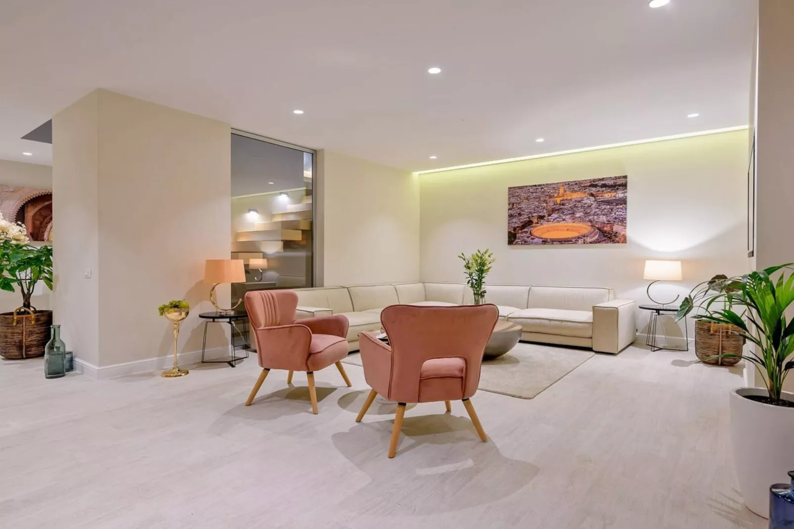 Luxury Seafront Villa Raquel Solta with Pool, Gym - Woonkamer