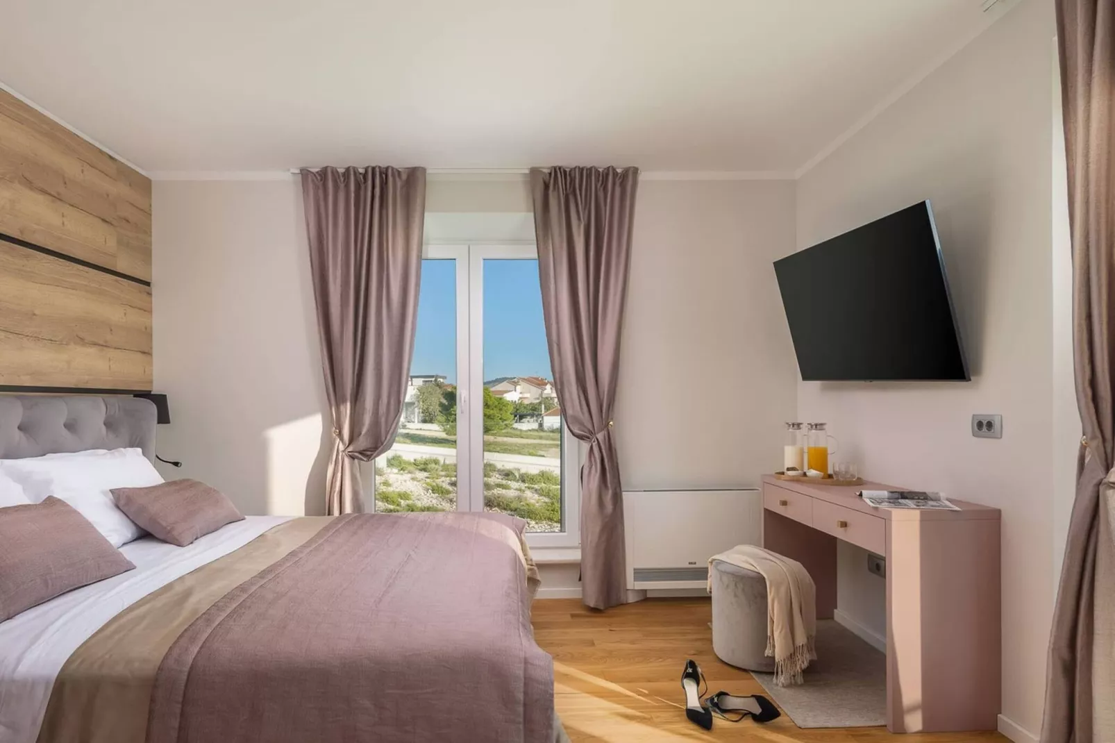 Luxury Seafront Villa Castello Rogoznica with Pool - Slaapkamer