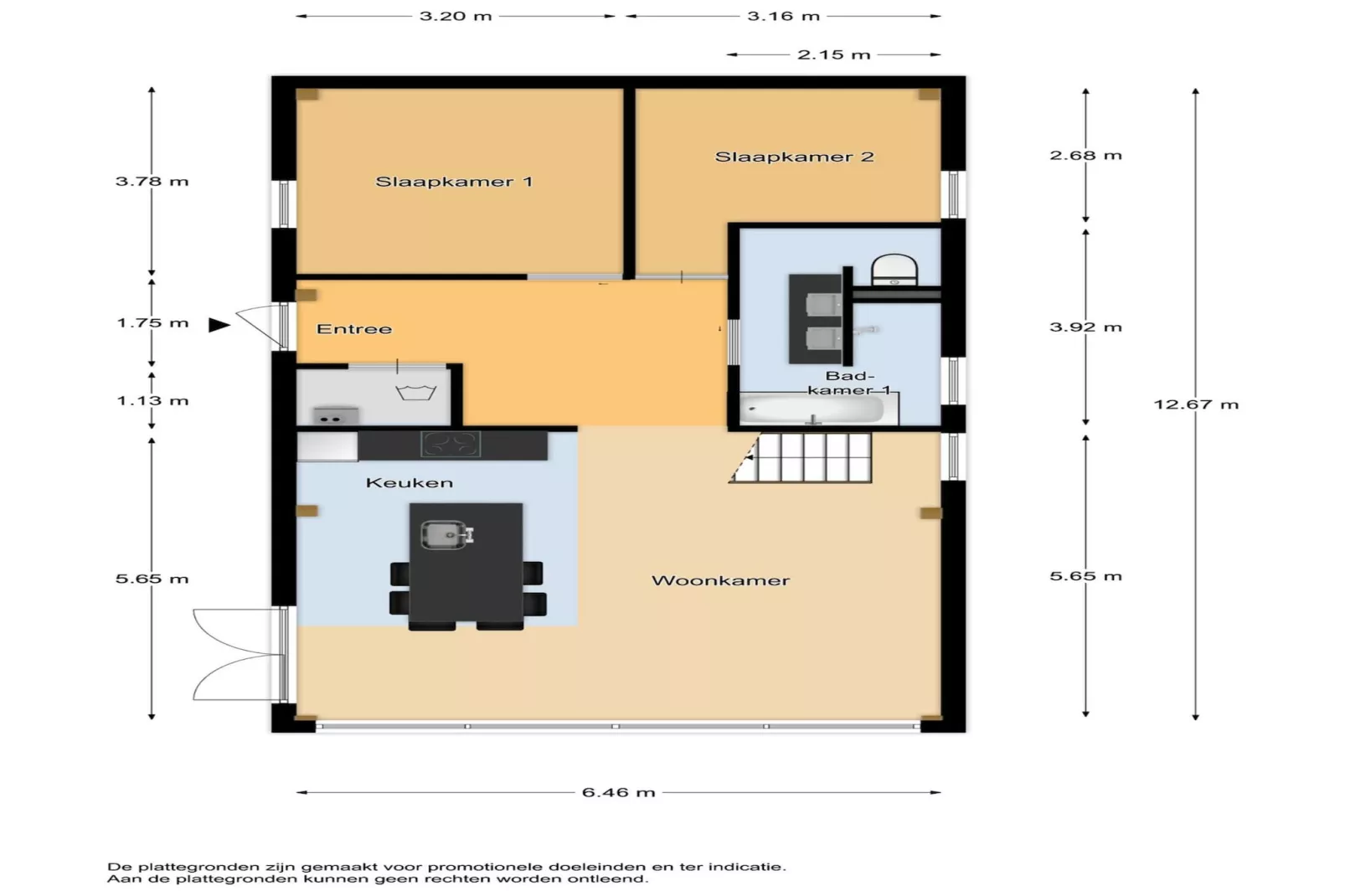 Watersnip 12b - 706 - Plattegrond