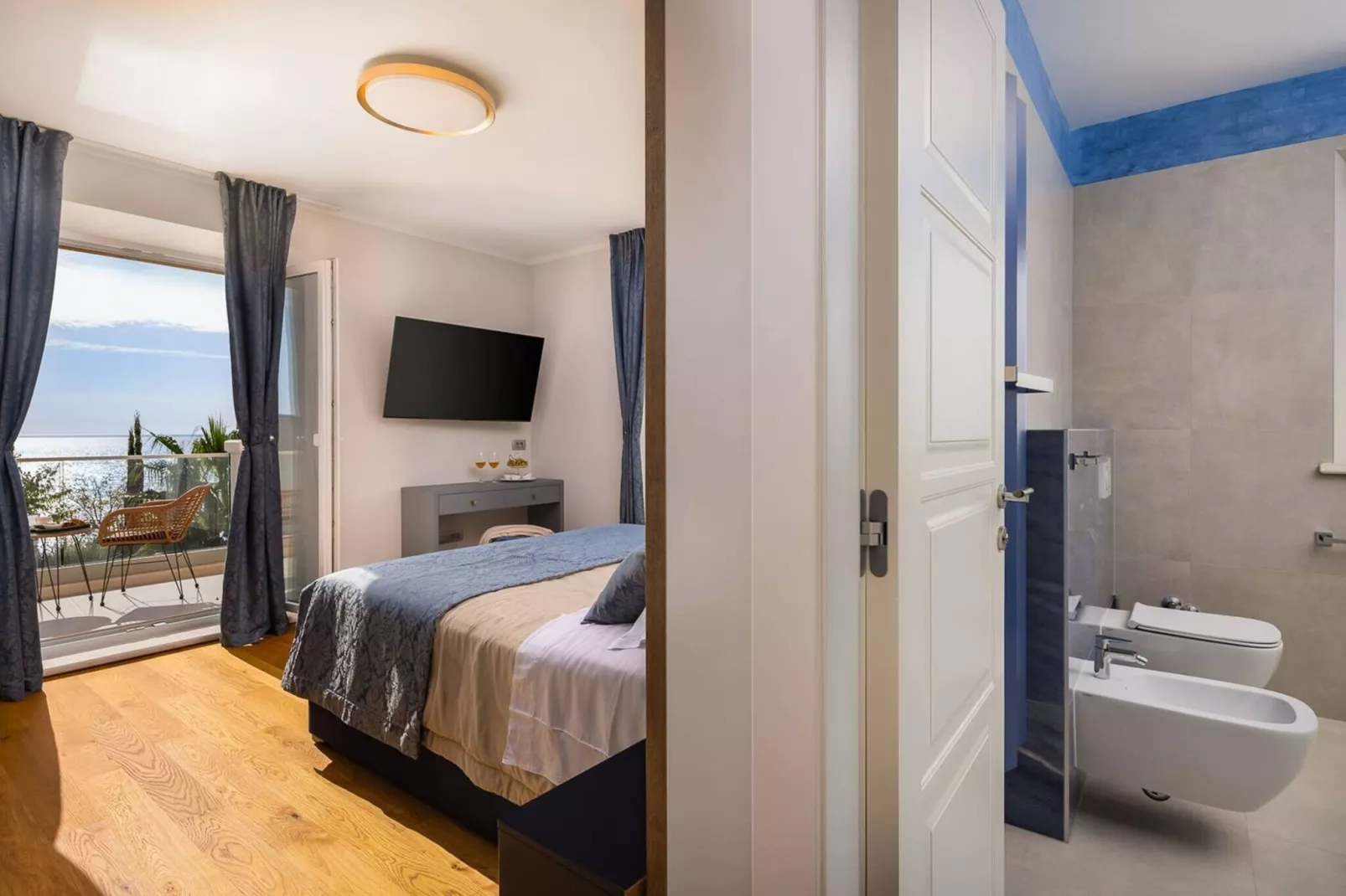 Luxury Seafront Villa Castello Rogoznica with Pool - Slaapkamer