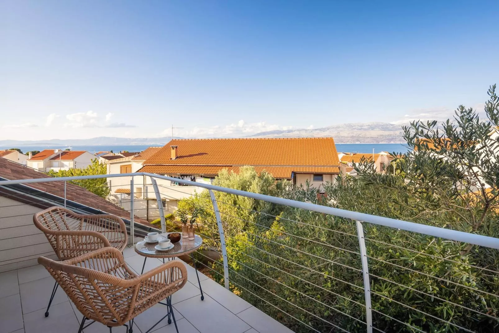 Luxury Villa Mila Supetar with Pool in the Center - Terrasbalkon