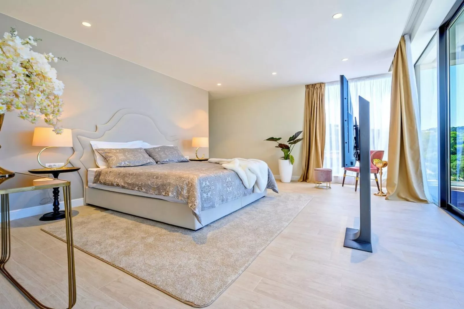 Luxury Seafront Villa Raquel Solta with Pool, Gym - Slaapkamer