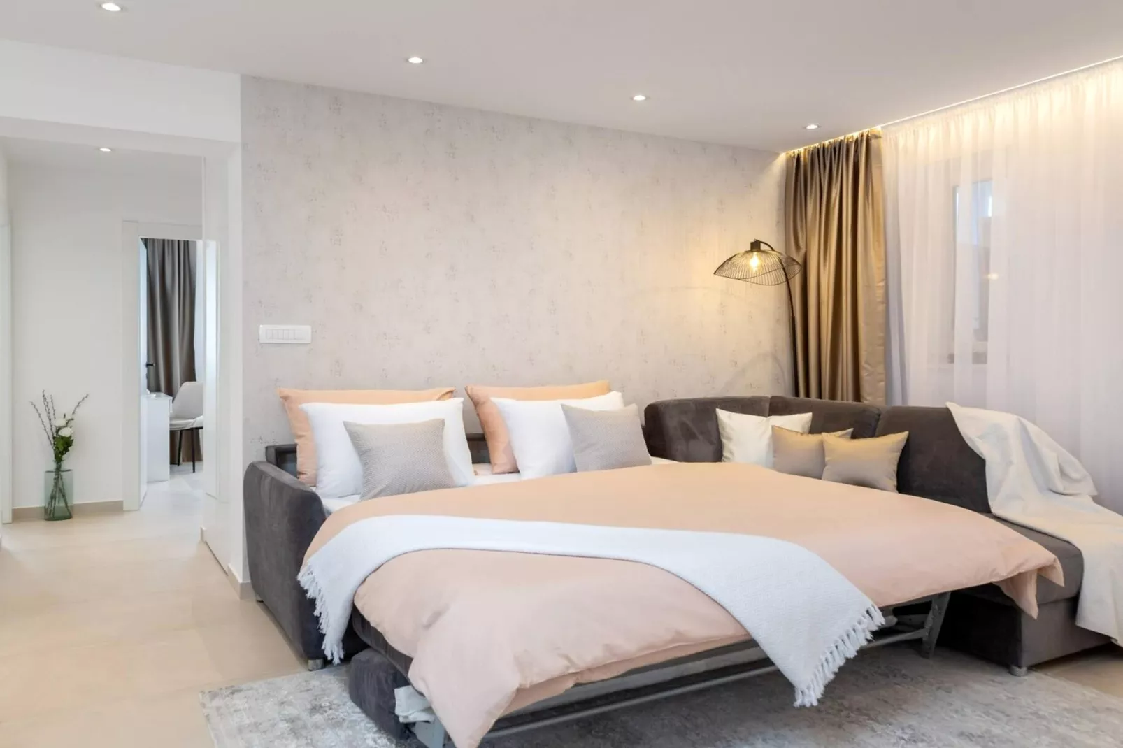 Luxury Apartment Silvery Split with Sauna, Jacuzzi - Slaapkamer