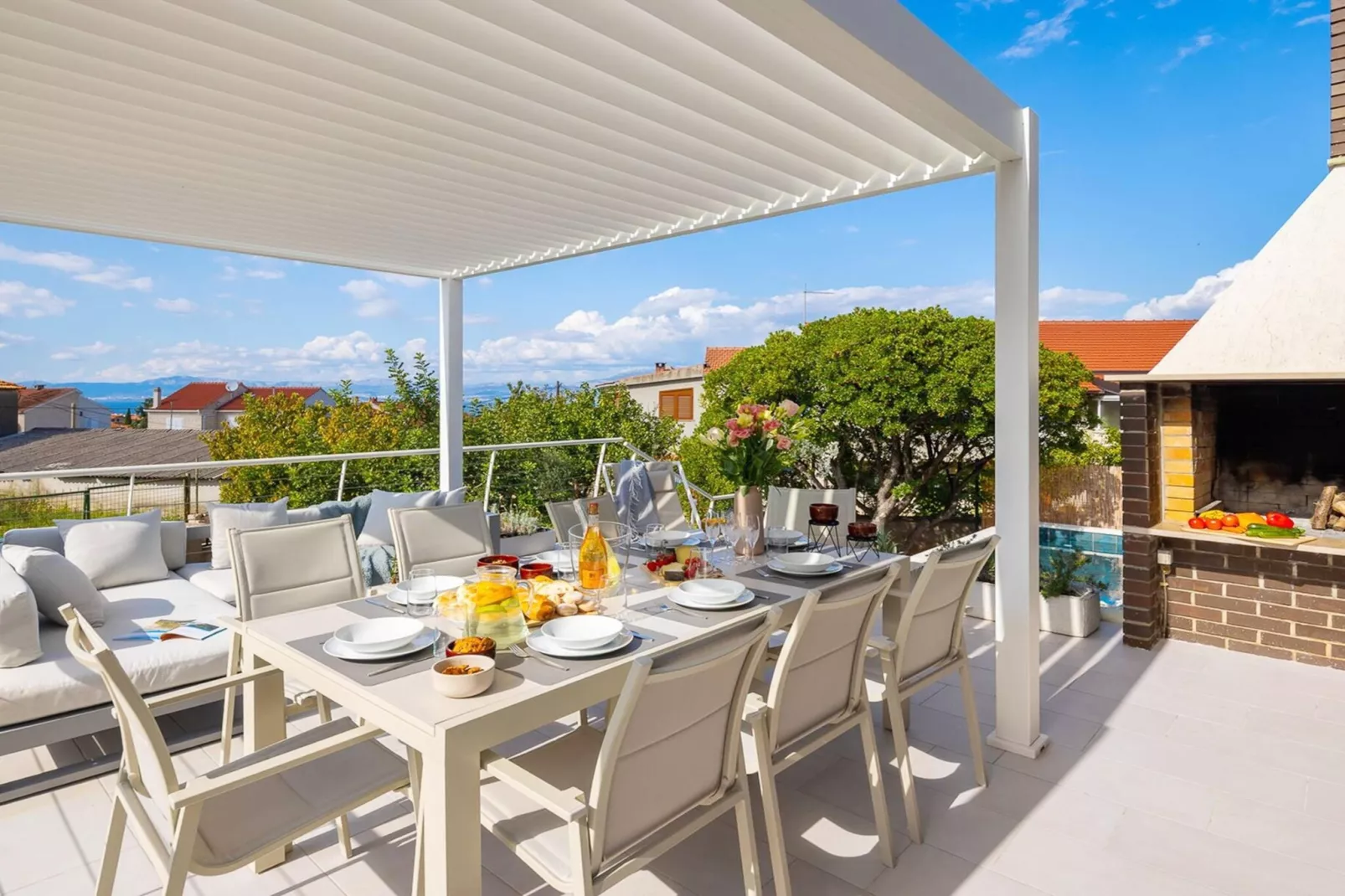 Luxury Villa Mila Supetar with Pool in the Center - Terrasbalkon