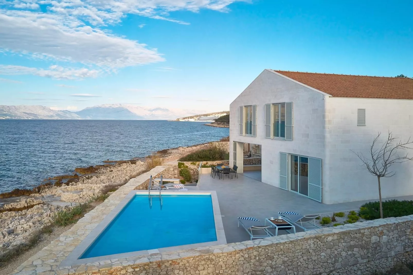 Luxury Seafront Villa Casa Familija Brac with Pool - Zwembad