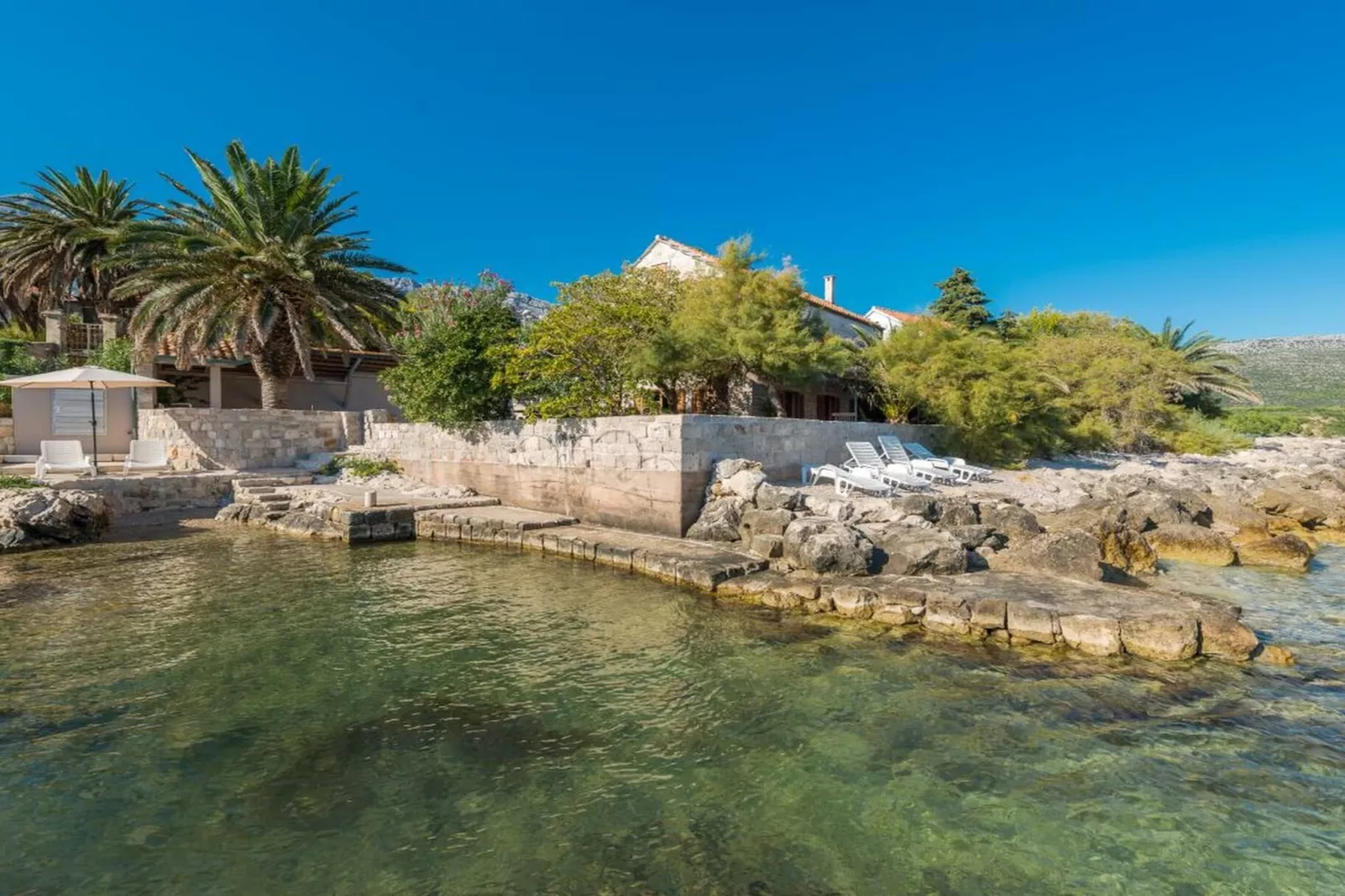 Luxury Seafront Villa Mare Orebic with Pool - Gebieden zomer 5km