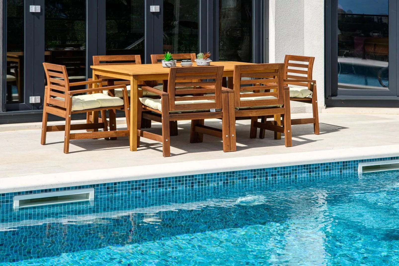 Luxury Villa Soleia Skrip with Private Pool - Terrasbalkon