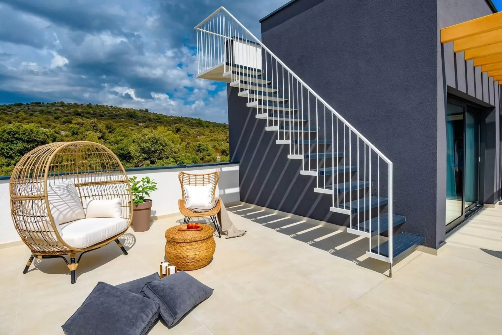 Luxury Villa Indigo Kanica with Heated Pool - Terras