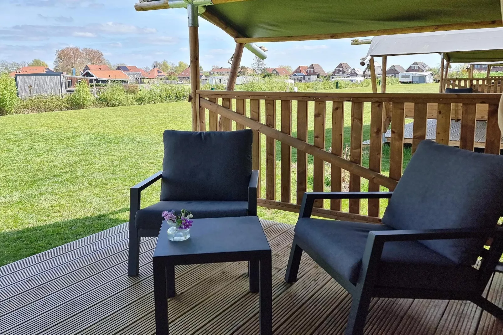 Luxe glamping met badkamer 1