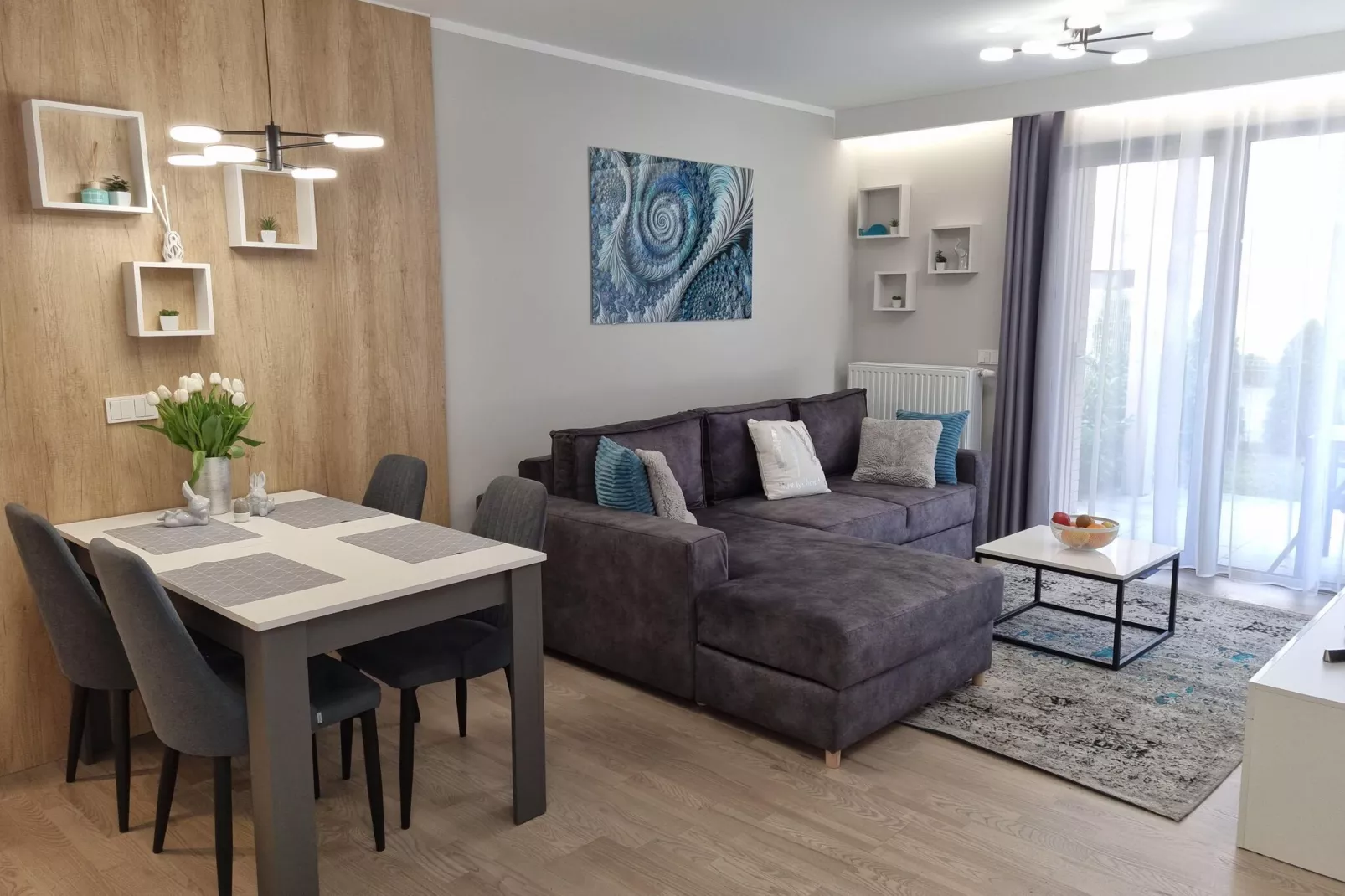 Apartementy Rezydencja Park Mielno-Woonkamer