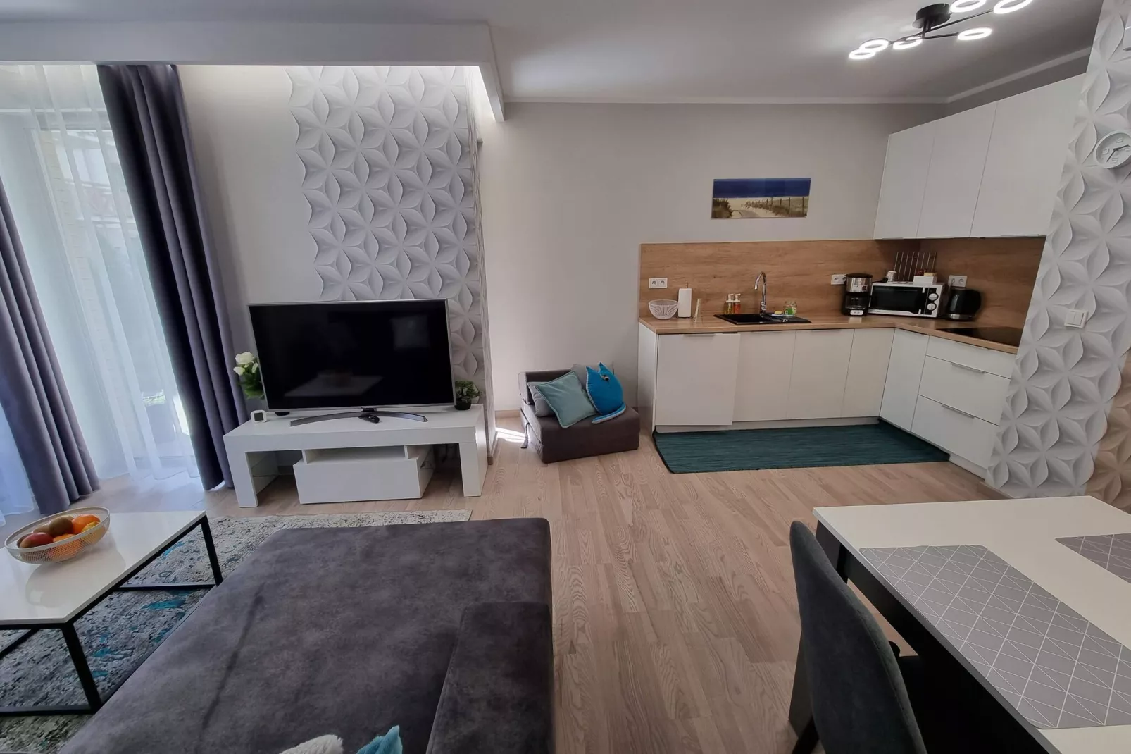 Apartementy Rezydencja Park Mielno-Woonkamer