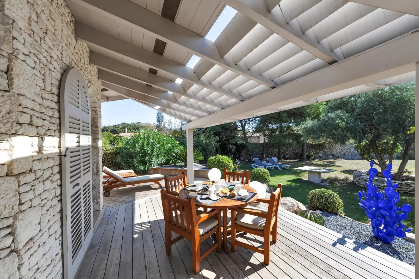 Villa le Lagon pour 4/5 personnes - Terrasbalkon