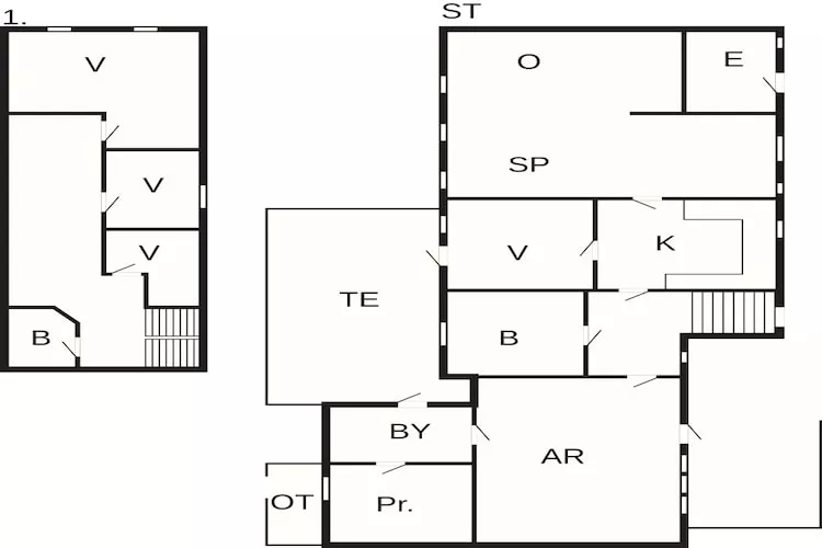 6 Personen vakantie huis in Thyholm - Plattegrond