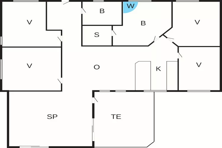 Villa met privésauna voor tien personen - Plattegrond