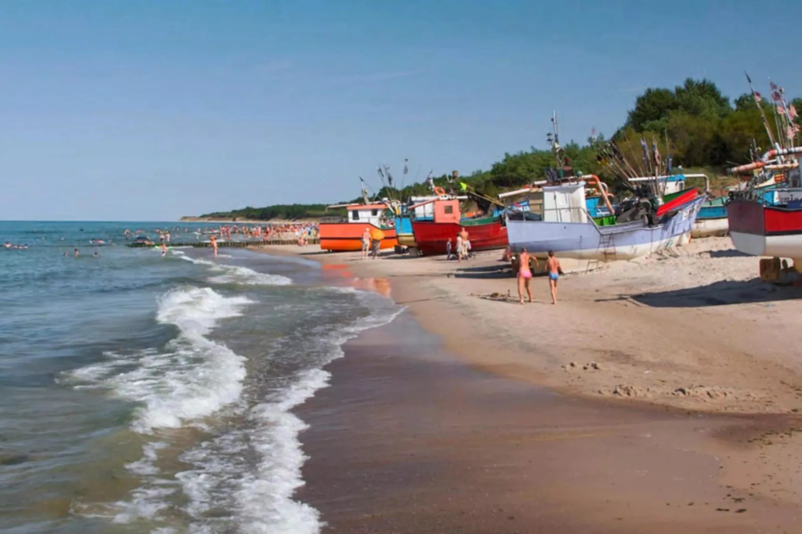 Piętrowy dom wakacyjny z tarasem 40 m2 dla 5 osób Jarosławiec-Gebieden zomer 5km