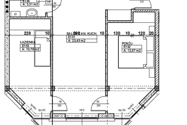 Apartament Nadmorski Czas dla 4 osób Darłówko-Plattegrond