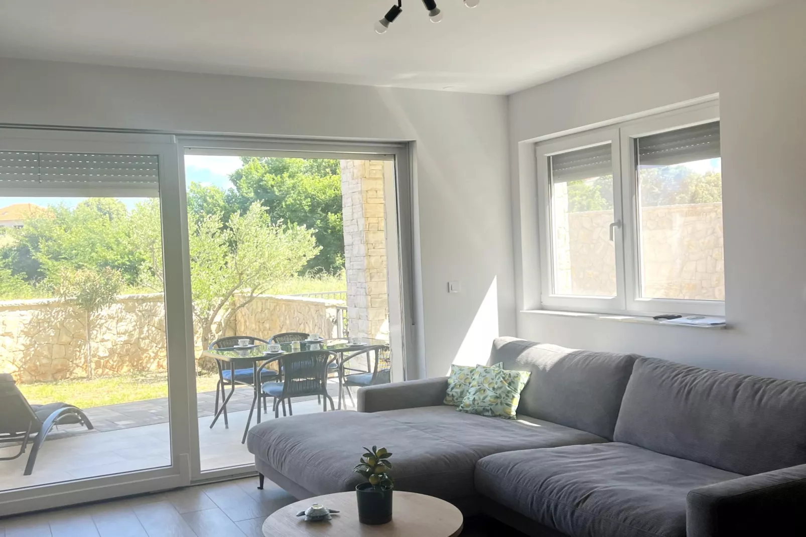 Apartment Mariner 1 with heated pool - Woonkamer