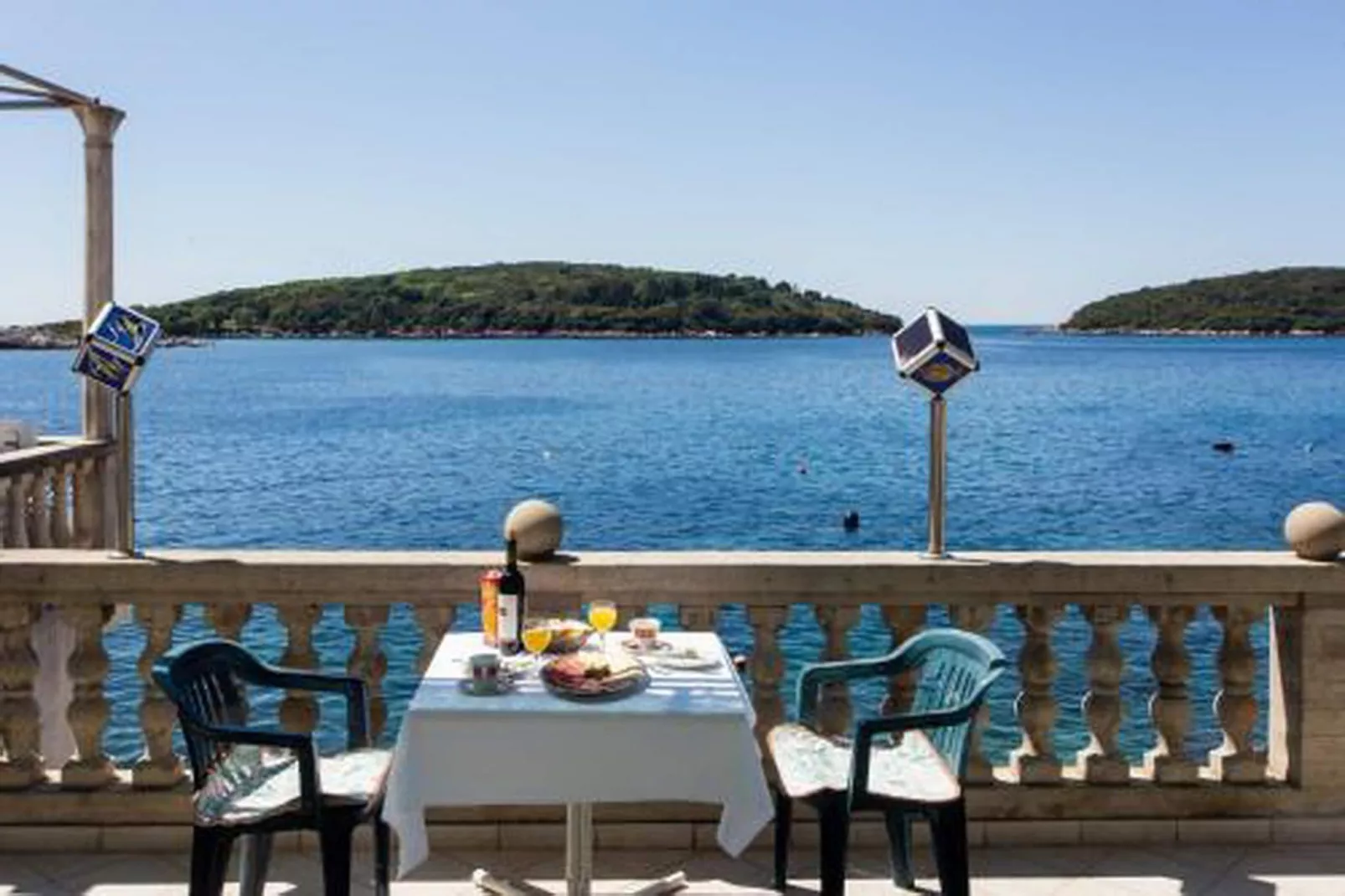 Apartments Ane - Two Bedroom Apartment with Terrace and Sea view - Terras