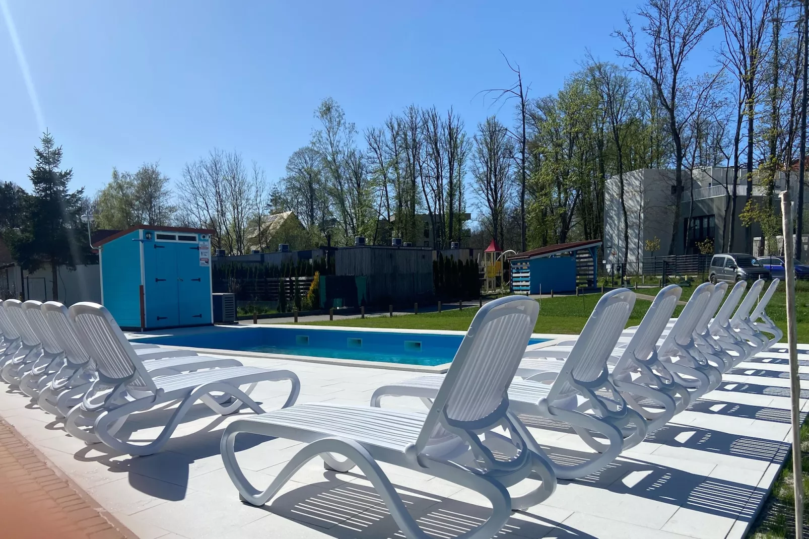 Domy wakacyjne z basenem blisko morza Rewal dom nr 2 - Zwembad