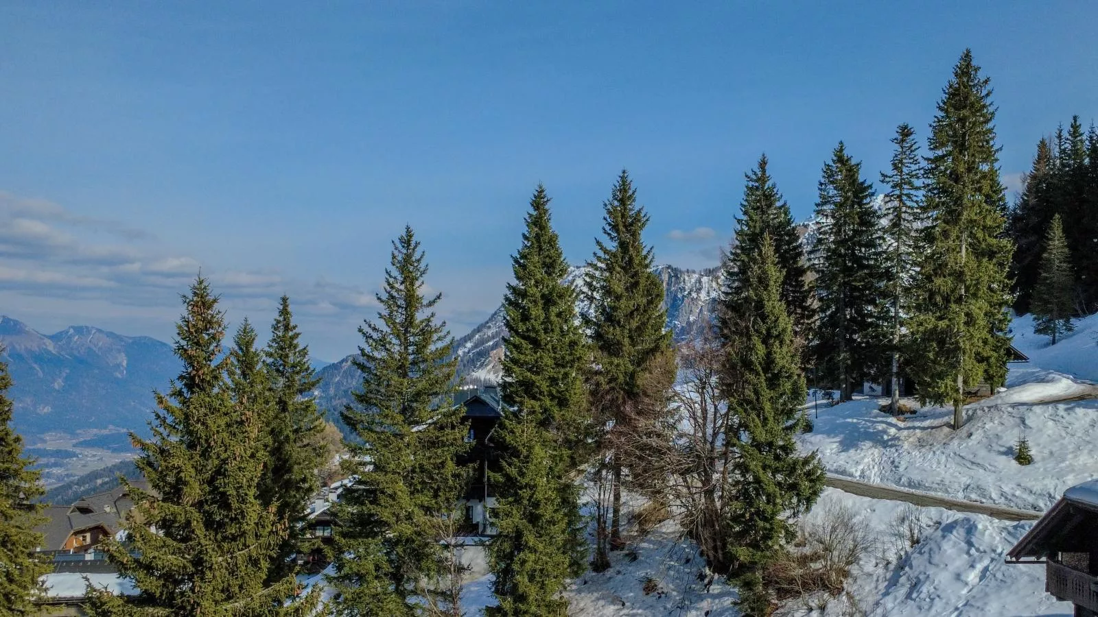 Salburg Sonnleitn - Uitzicht winter