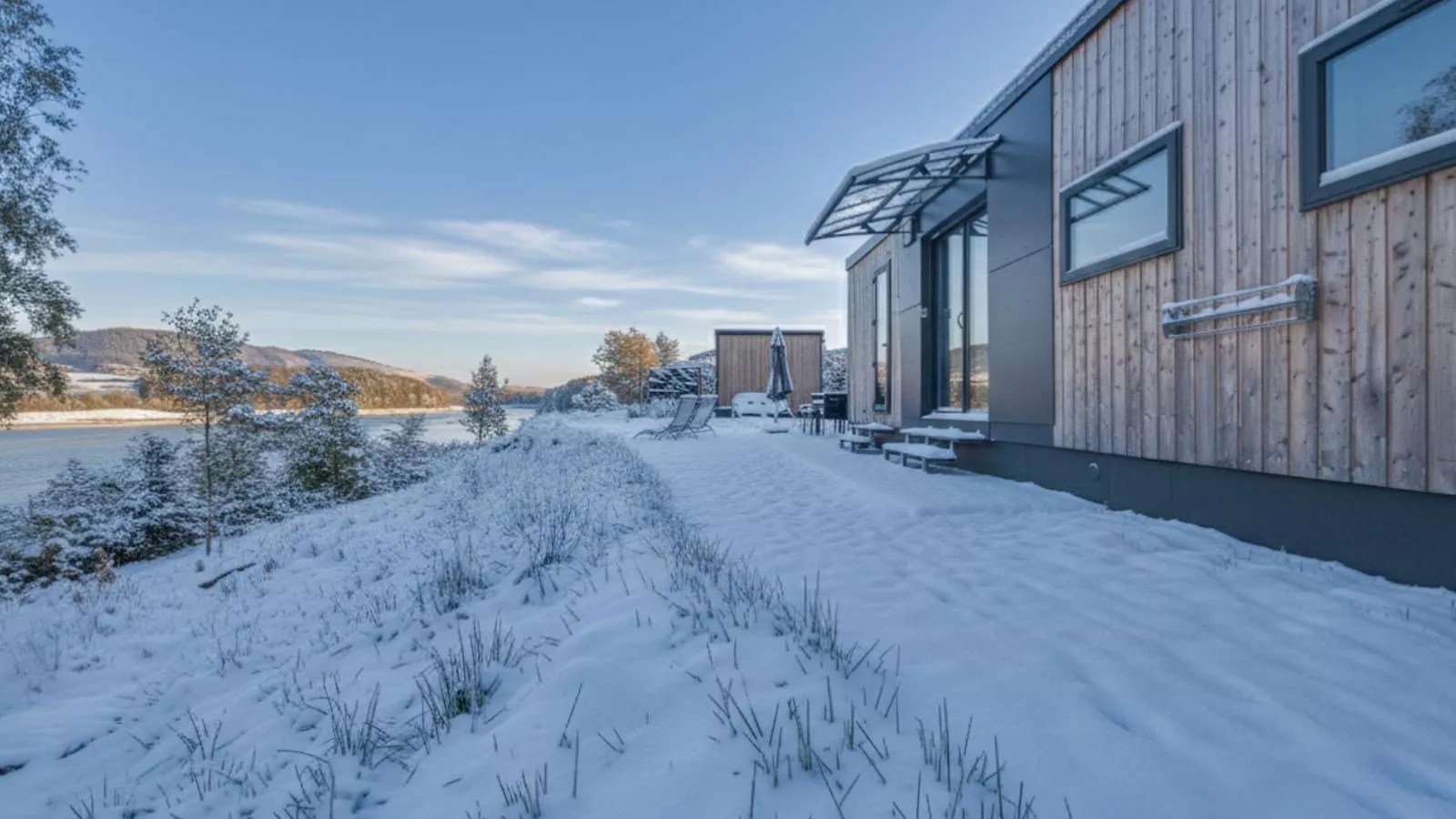 Feriendorf Seeblick - Tiny Chalet Nr 4 - Exterieur winter