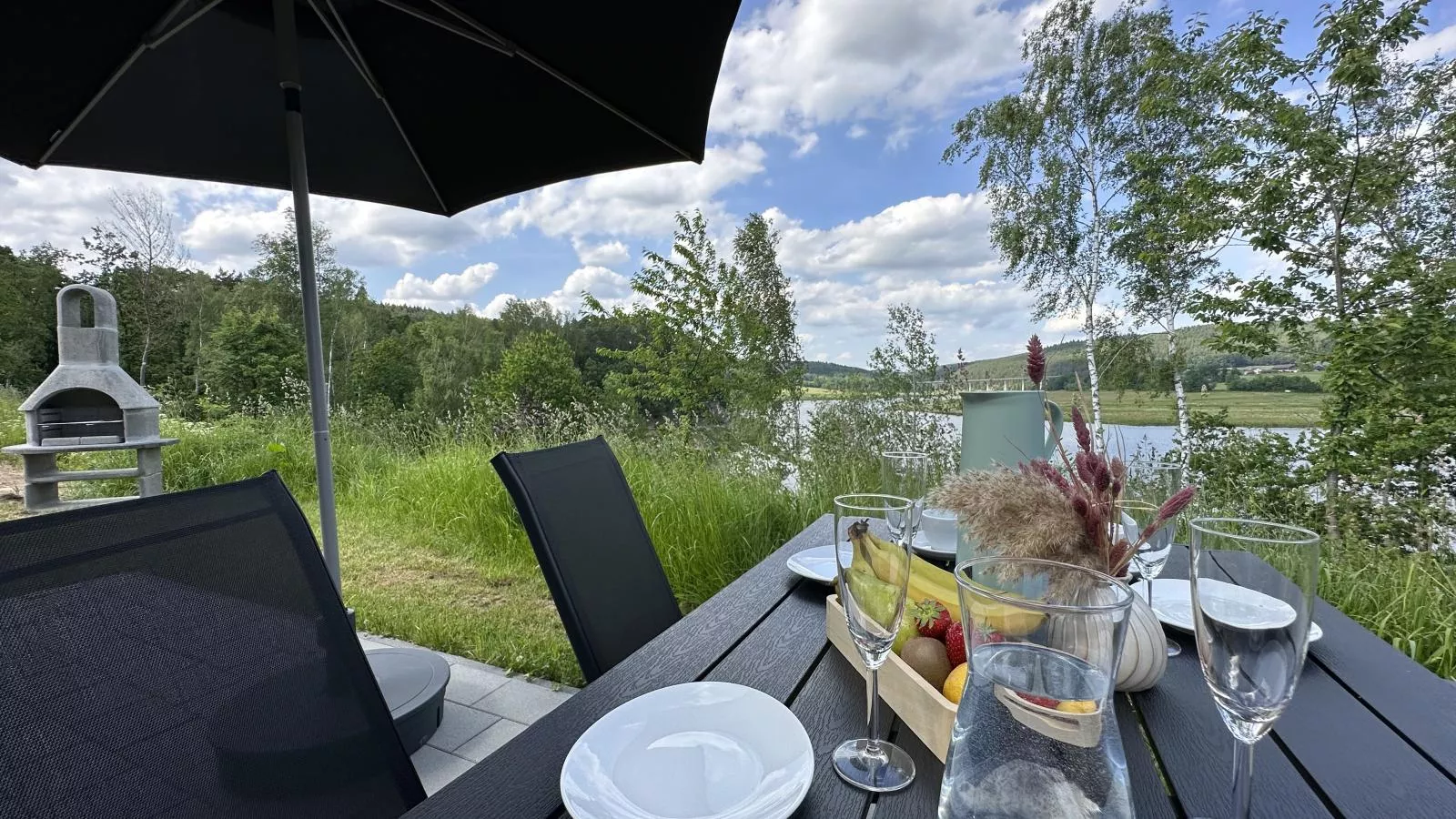 Feriendorf Seeblick - Tiny Chalet Nr 8 - Waterzicht