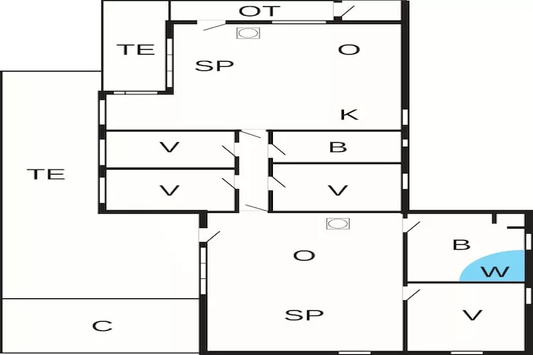 8 persoons vakantie huis in Blåvand - Plattegrond