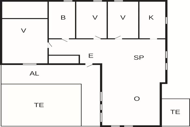 4 Personen vakantie huis in LAHOLM - Plattegrond