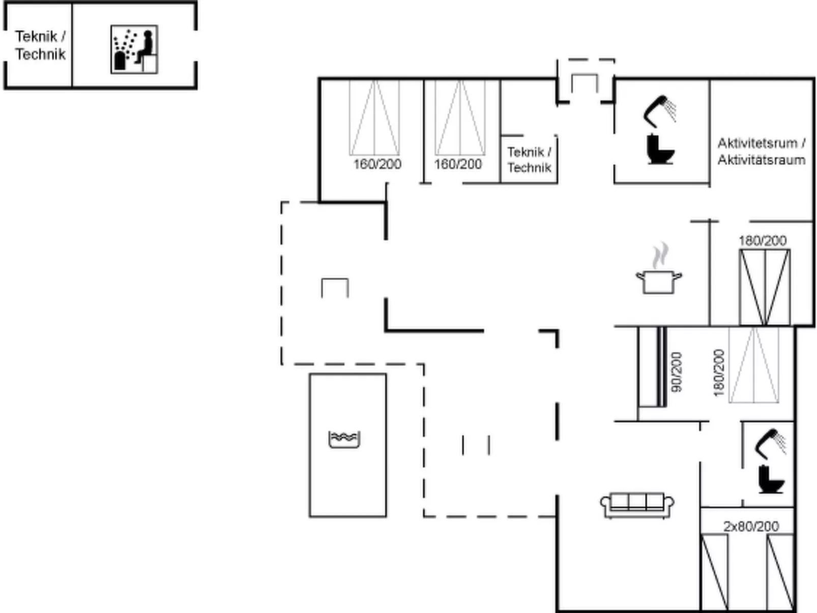 "Delan" - 650m from the sea