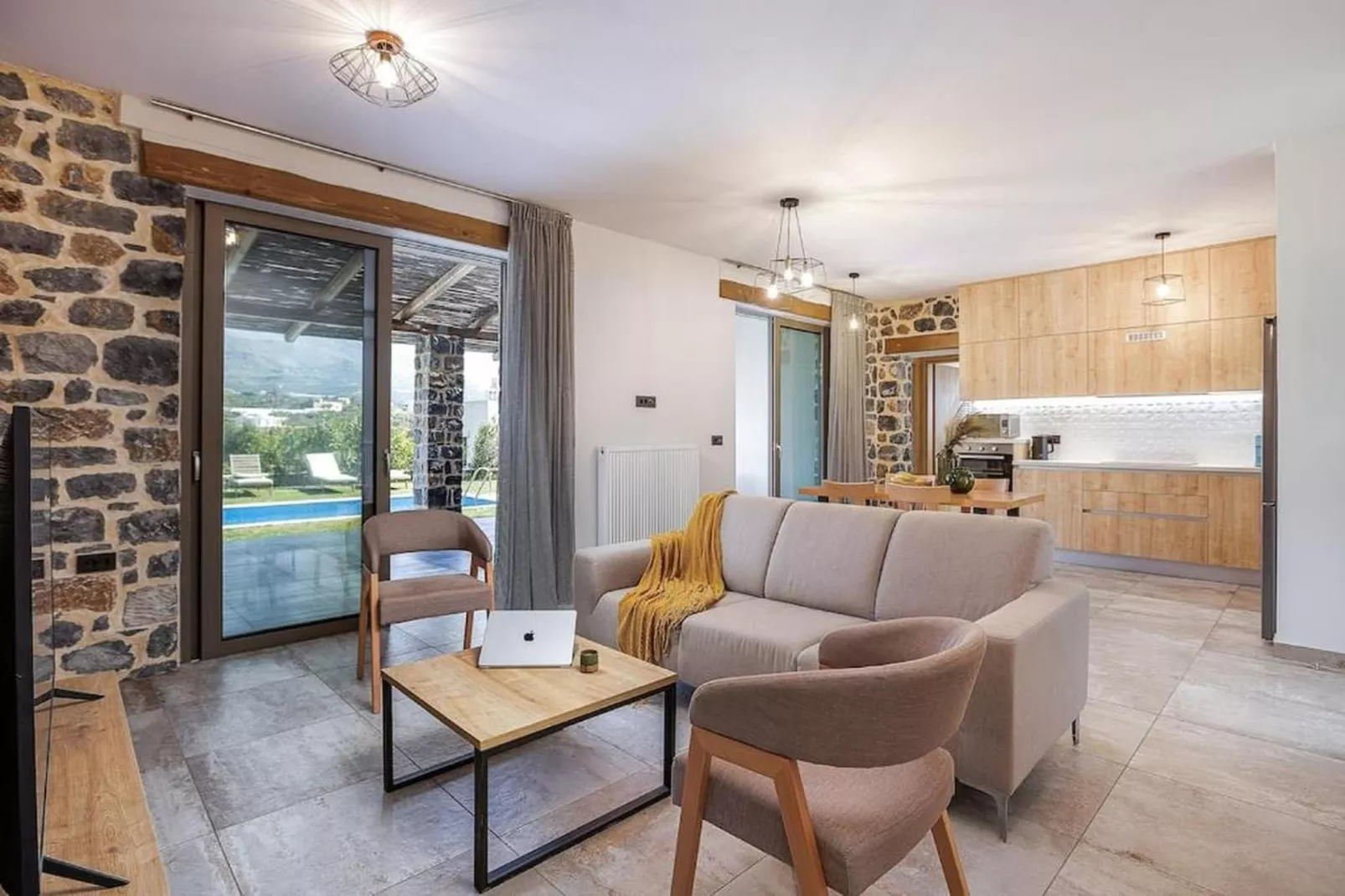 Kozilis Villas 3 - Woonkamer