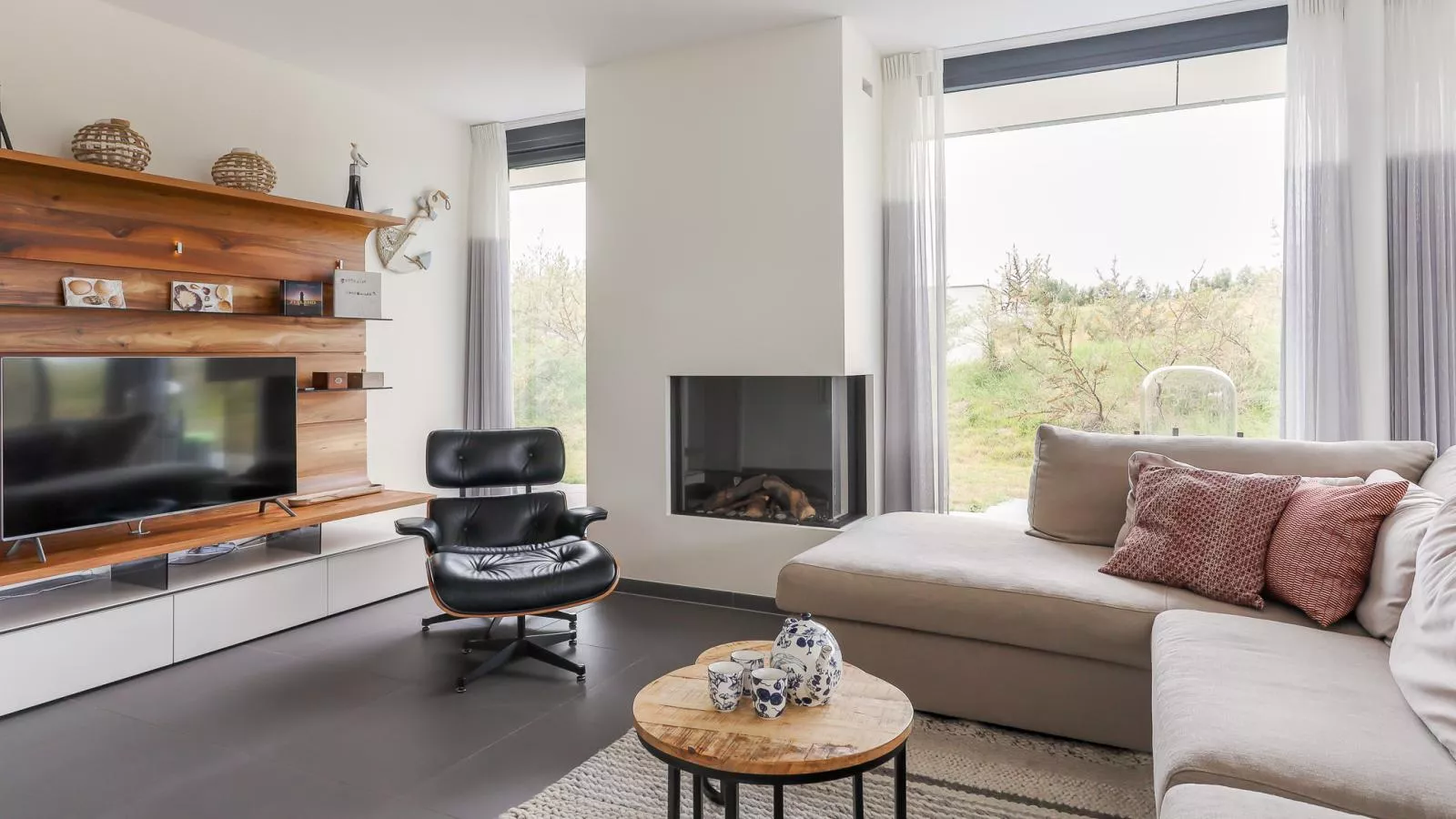 Duinvallei Lodge Zeeland - Woonkamer