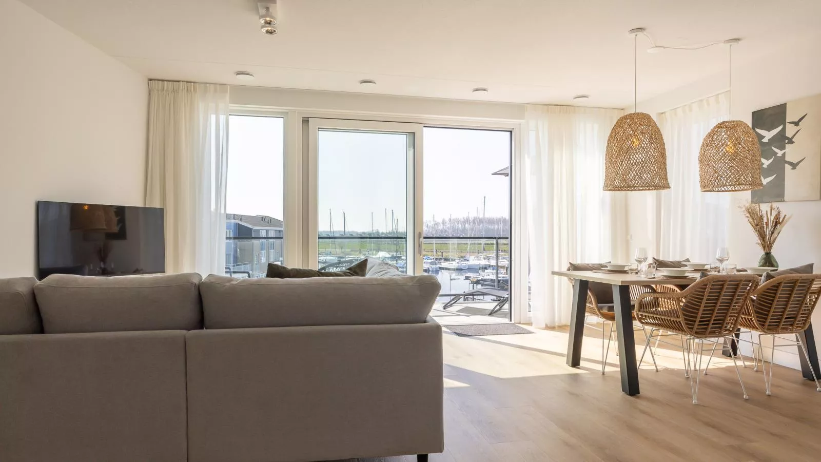 Panorama Appartement Kortgene - Woonkamer